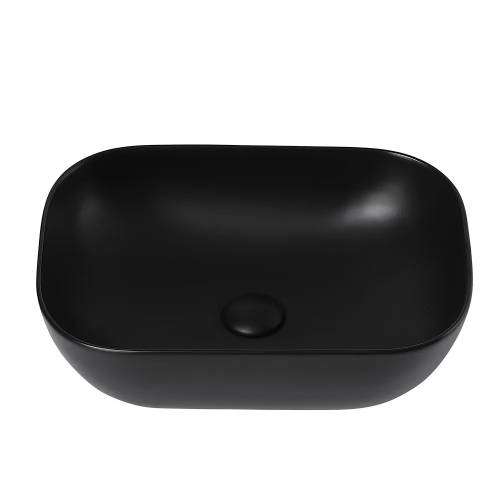 Раковина накладная ABBER Rechteck AC2200MB черная матовая в магазинах СантехГид