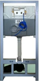 Комплект: Инсталляция  120 ECO Sanitarblock pneumatic+Панель слива KARISMA, хр. гл. OLI