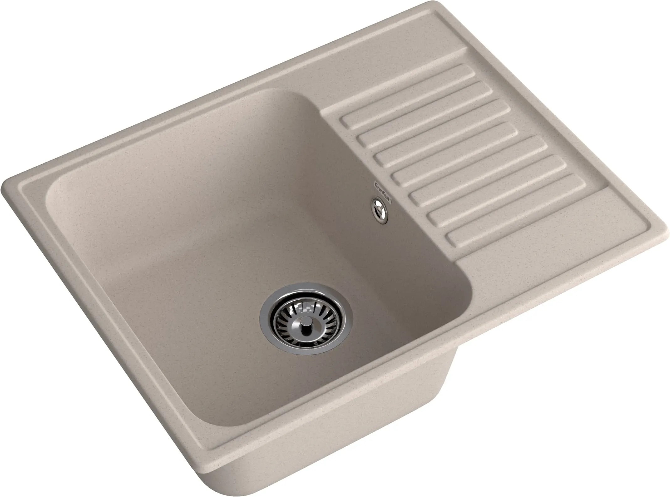 GranFest QUARZ (ECO-13) Мойка чаша+кр 620*480 (песок)