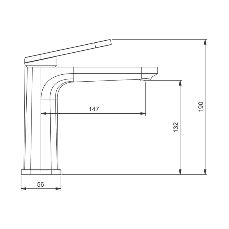 Смеситель для раковины сатин золотой Gappo G1027-3