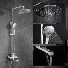 Душевая система белый хром FRAP F2449 