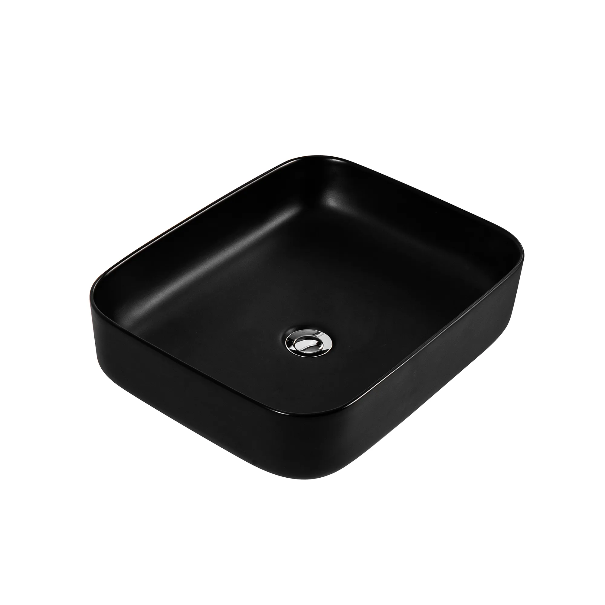 Раковина накладная для установки на столешницу AQUATEK ВЕГА 500*390*130, матовый черный AQ5515-MB в магазинах СантехГид