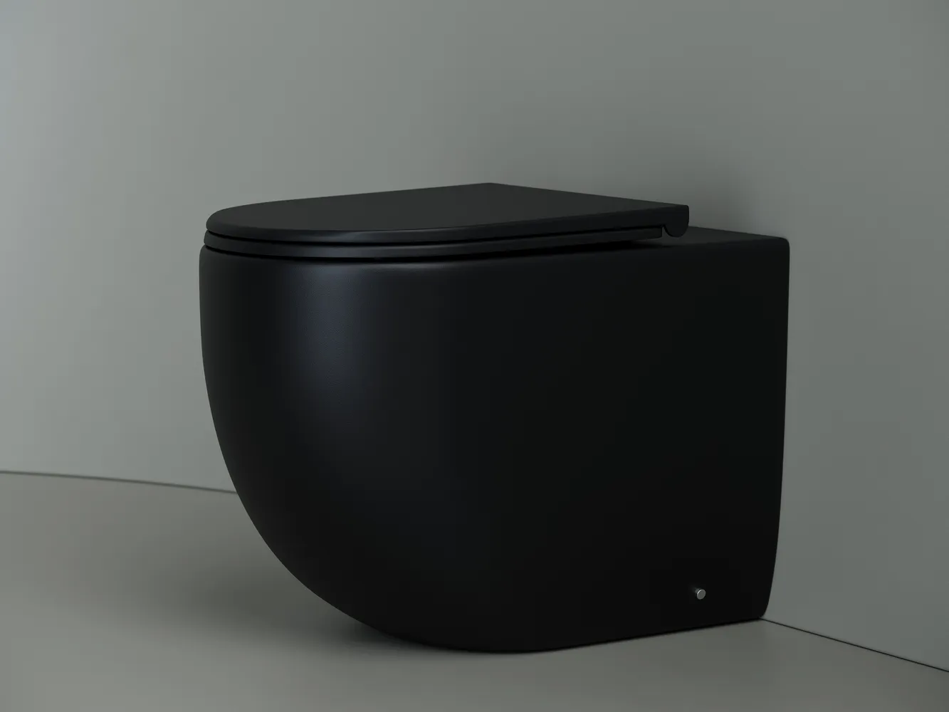 Унитаз напольный пристенный соло Metropol Rimless, глубокий смыв, горизонтальный (универсальный) вып