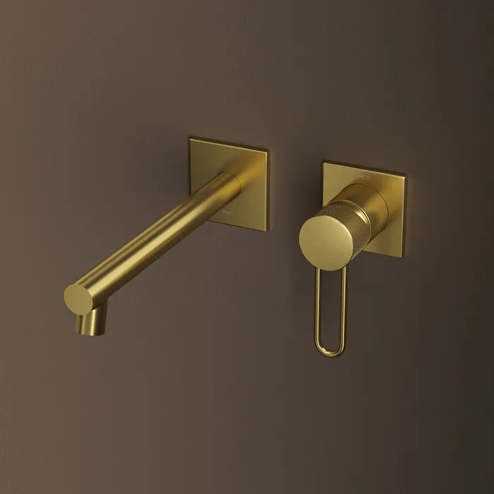 Встраиваемый смеситель для умывальника, золото матовое, Duna, IDDIS, DUNMG00i65
