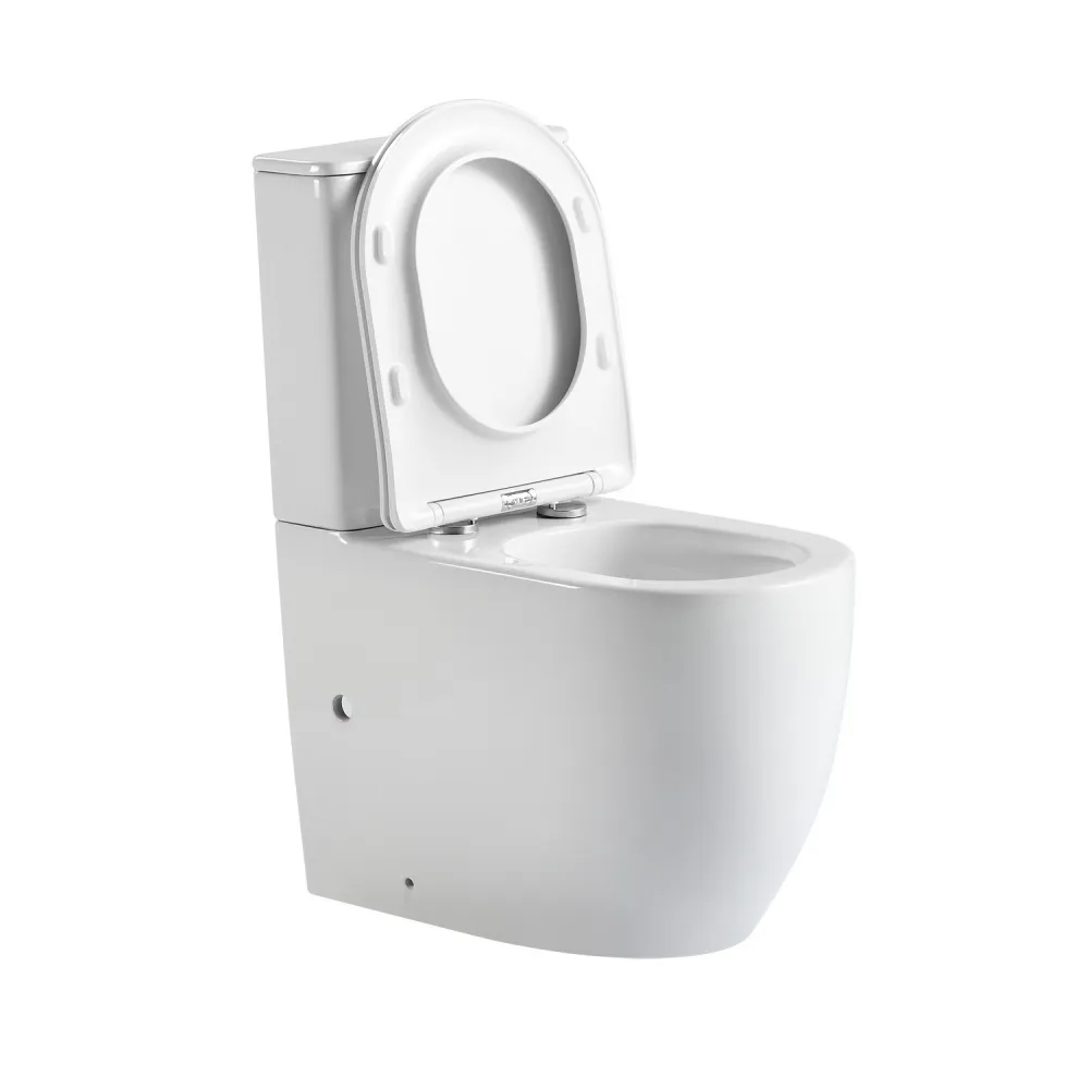 Унитаз ABBER Bequem AC1110T компакт белый, безободковый, смыв торнадо