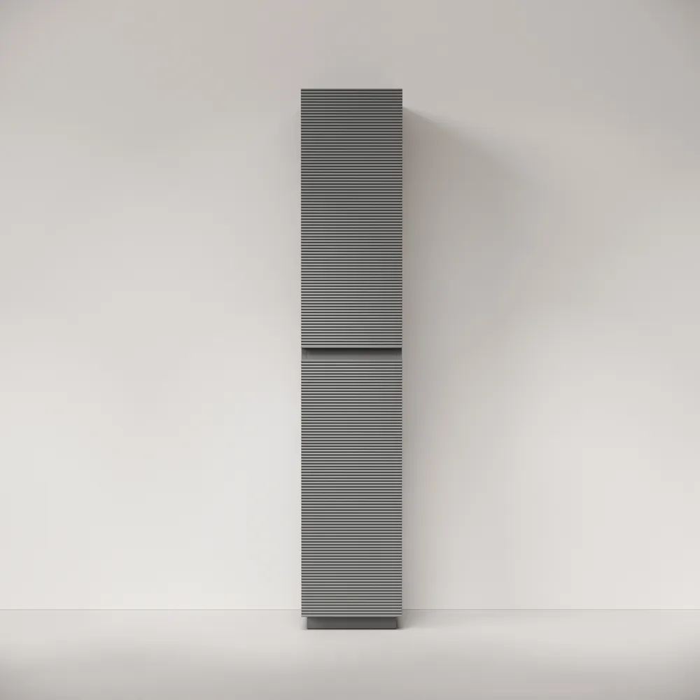 Шкаф-пенал Sancos Фолк напольный / Folk Floor PFL35FES 35x35x188 мягкий серый / ergraut soft
