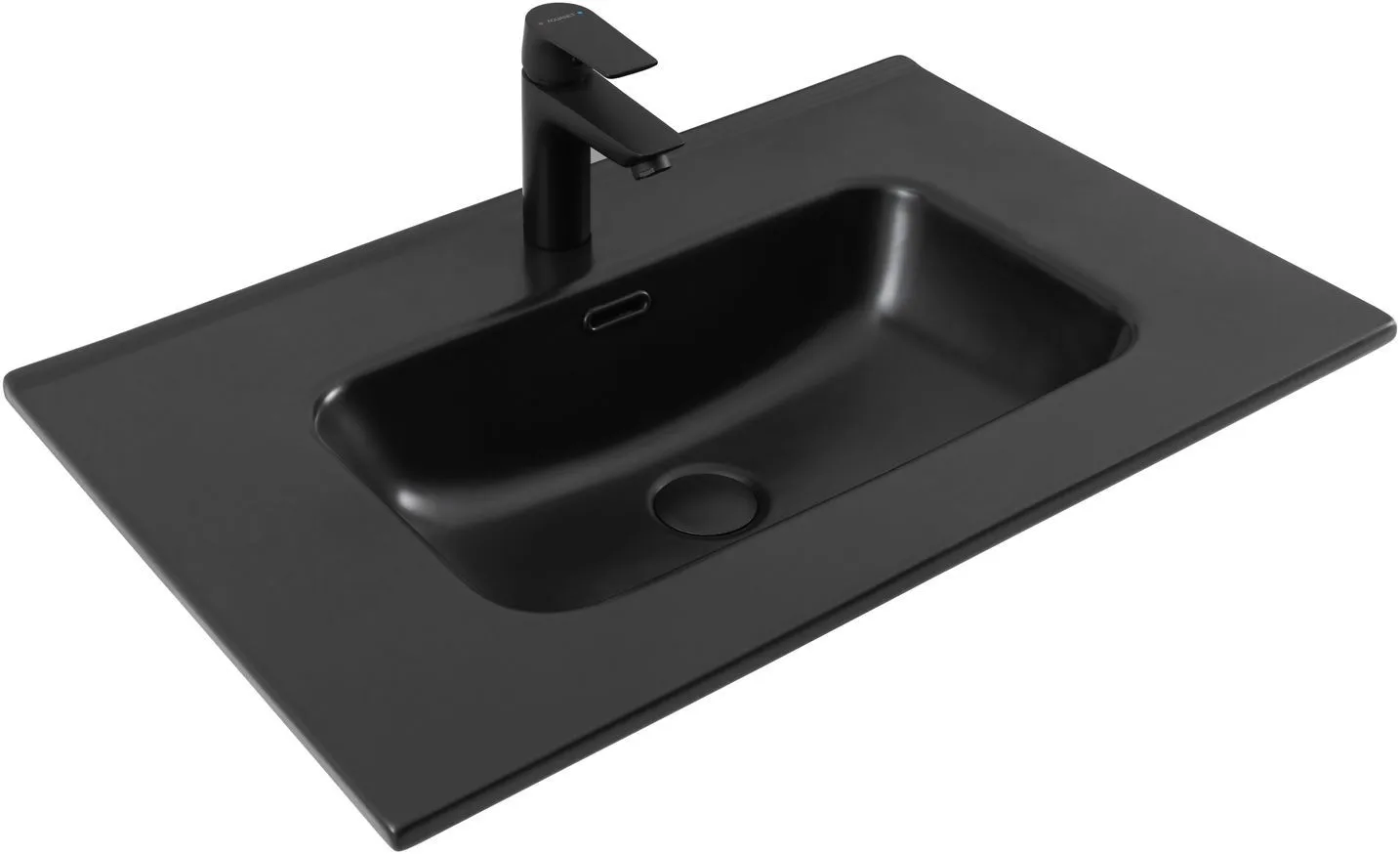 Раковина Aquanet Flat 70 черная матовая