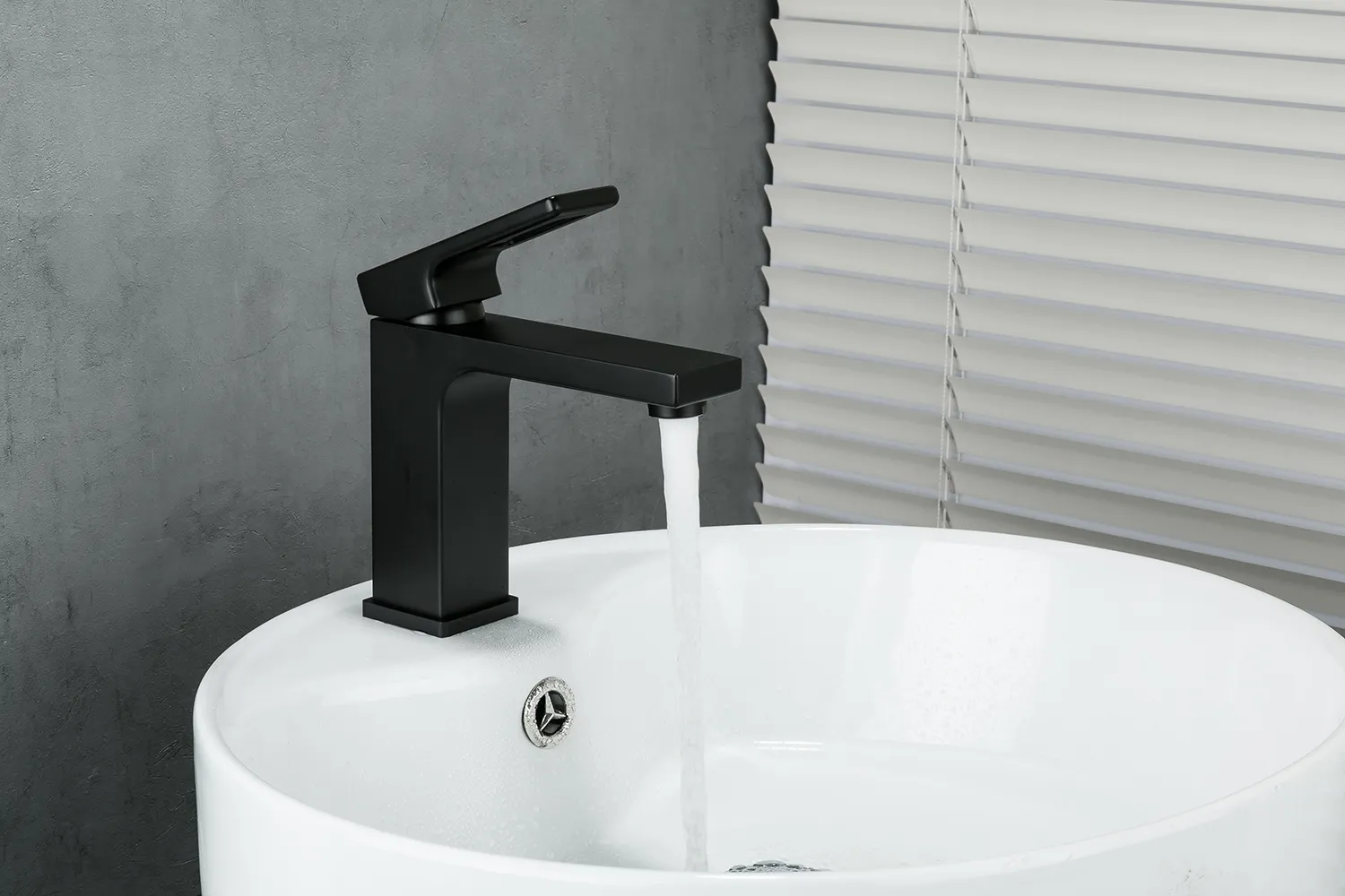 Смеситель для раковины чёрный GAPPO G1017-6