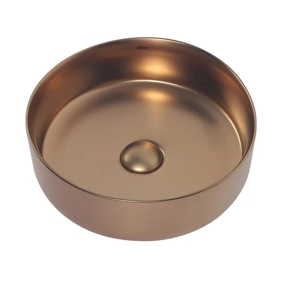Раковина накладная ABBER Bequem AC2108MRG розовое золото матовое в магазинах СантехГид
