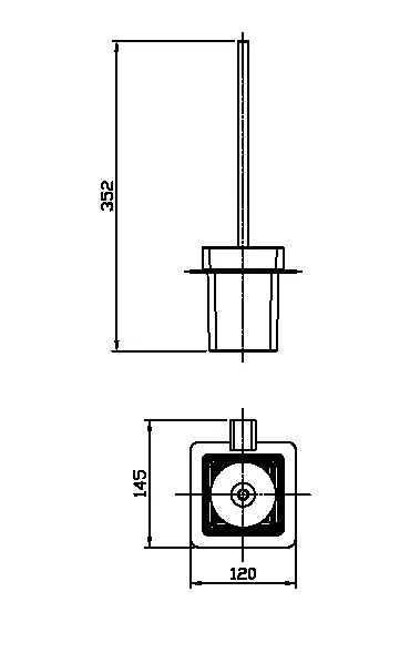 Ершик настенный RAGLO R301.10