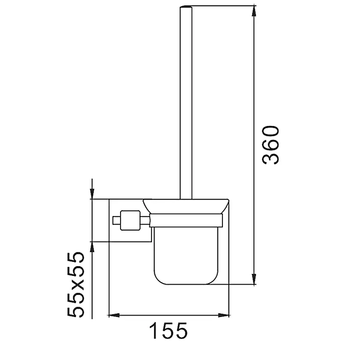 Ершик настенный сатин FRAP F30310