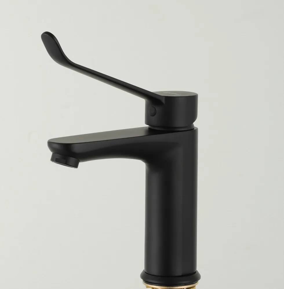 Смеситель для раковины черный GAPPO G1021-6