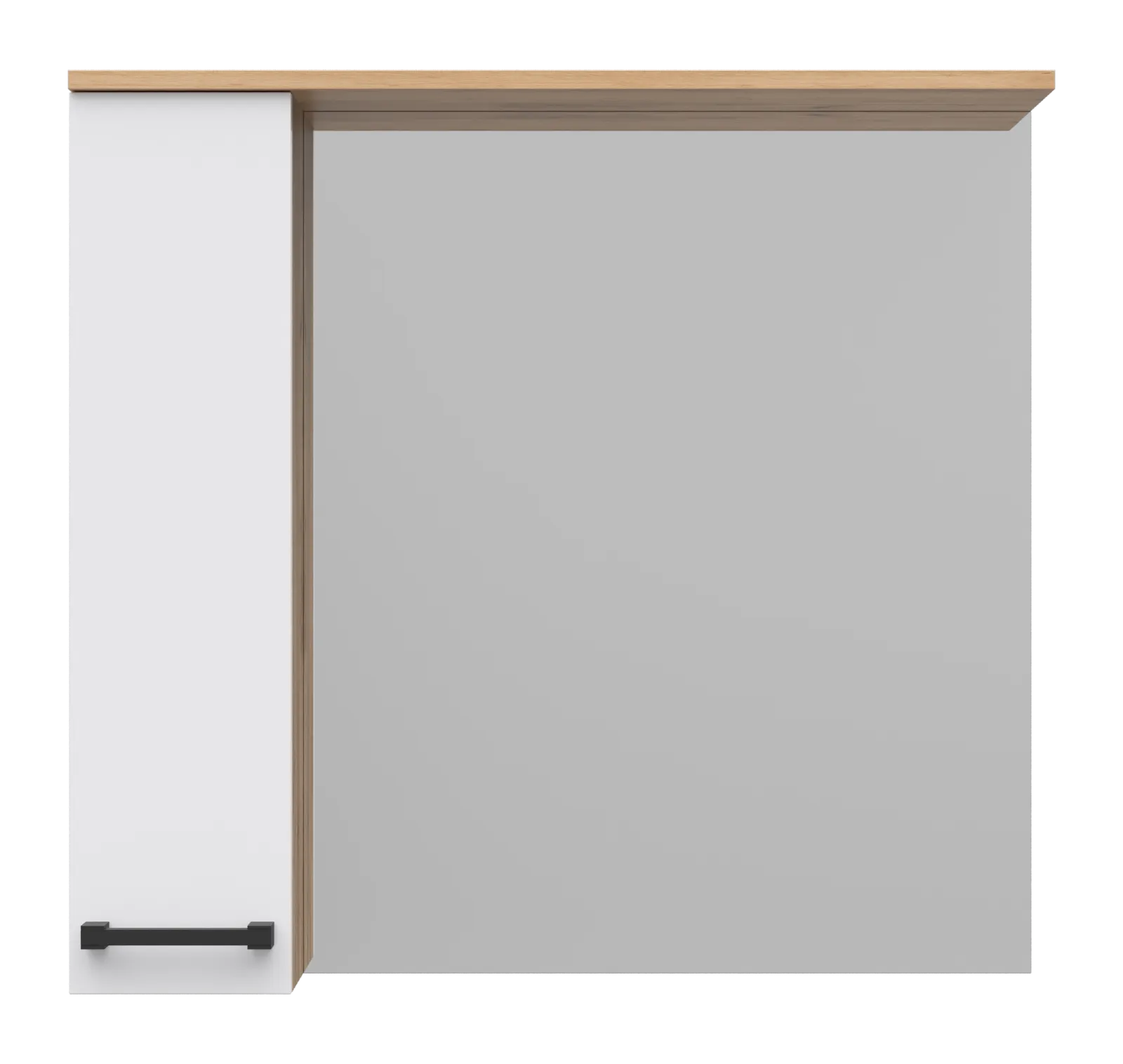 Зеркало Крафт - 80 с 1 шкаф. левый Misty