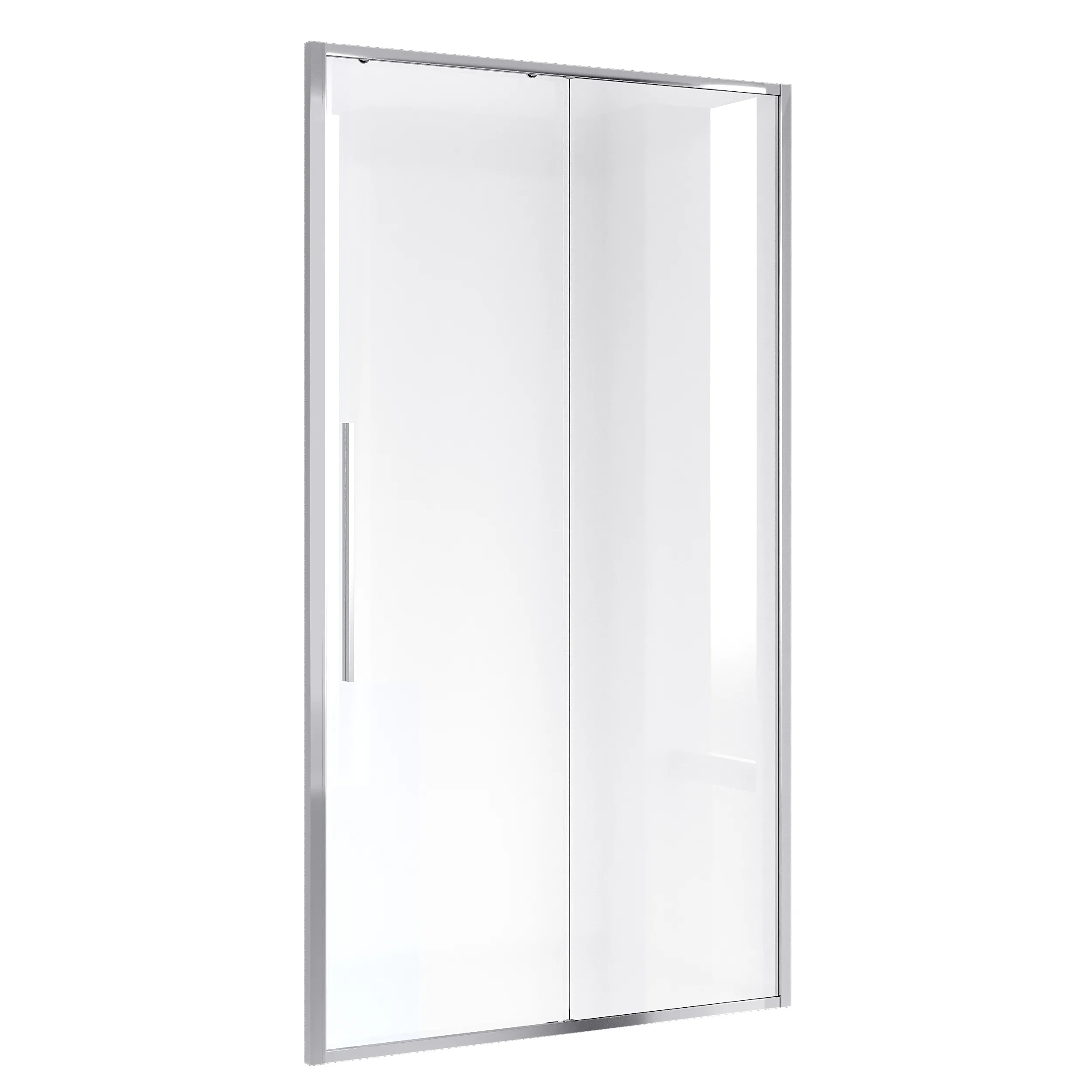 Дверь в нишу Niagara Nova (110х195) хром,стекло прозрачное,дверь раздвижная,1 место NG-64-11A 