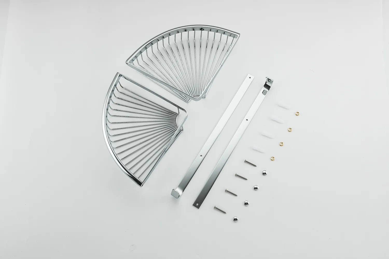 Полка 2-ярусная угловая c ключками FRAP F352-1