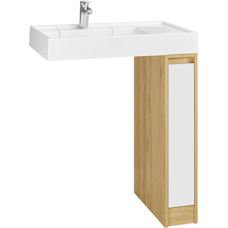 Тумба под раковину Aquaton Лондри 80 без фасада, Дуб Сантана () 1A267101LH0C0