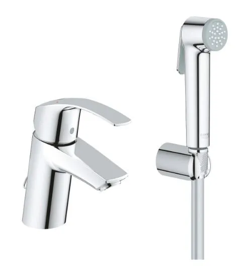 Набор: Смеситель для раковины Eurosmart New, SilkMove 35 мм 23124002