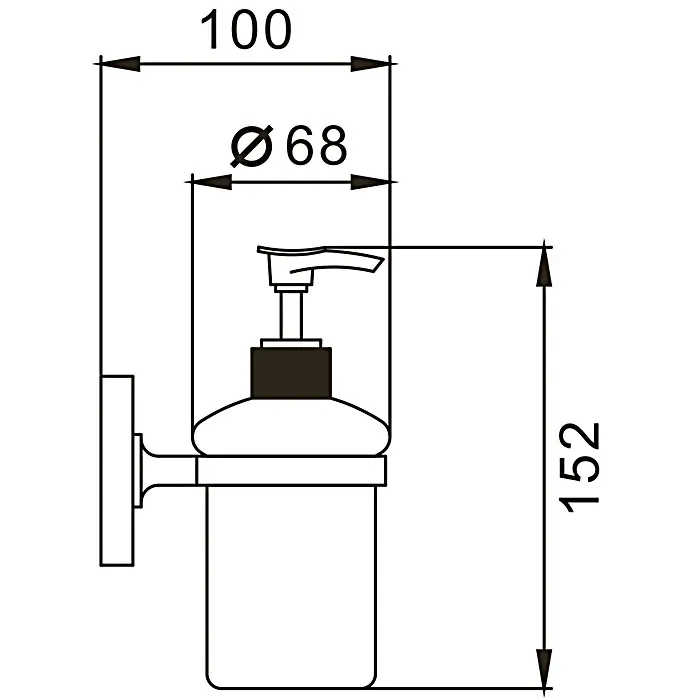 Дозатор стеклянный FRAP F1927