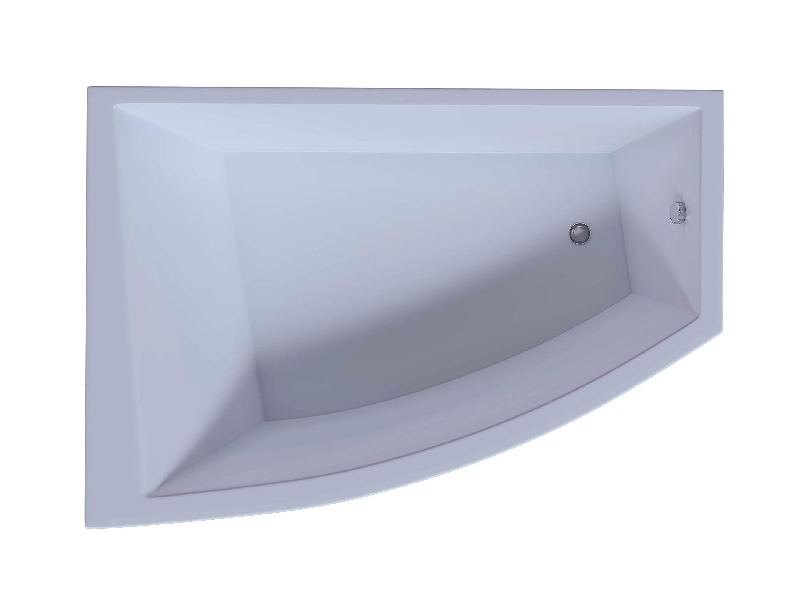 Акриловая ванна Aquatek Оракул 180x125 асимметричная, левая, с каркасом, без гидромассажа