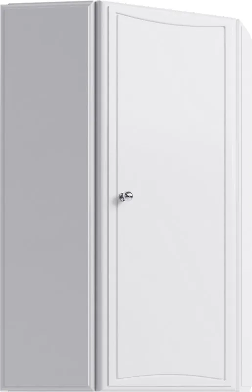 Шкафчик универсальный левый/правый навесной угловой с одной дверцевой на петлях с плавным закрыванием.