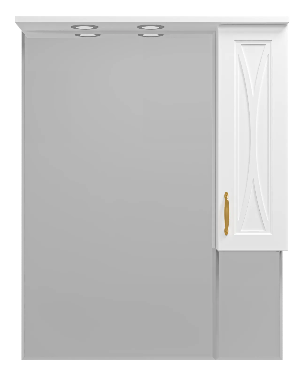 Зеркало-шкаф Амбра - 80 прав. (свет)