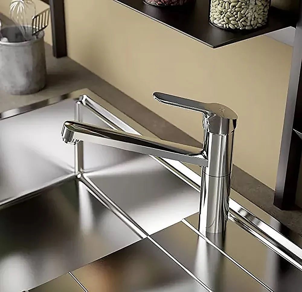 CERAFLEX Однорукоятковый смеситель для кухонной мойки, Технология Blue Start, средний излив, BC135AA CERAFLEX Однорукоятковый смеситель для кухонной мойки, Технология Blue Start, средний излив, BC135AA