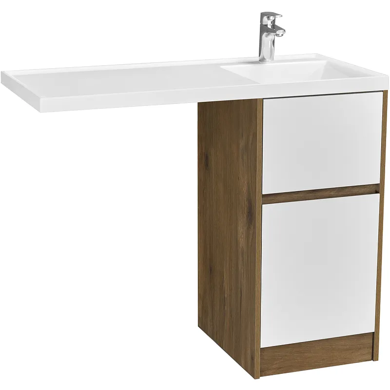 Тумба под раковину Aquaton Лондри 40 без фасада, дуб рустикальный () 1A267001LHDR0