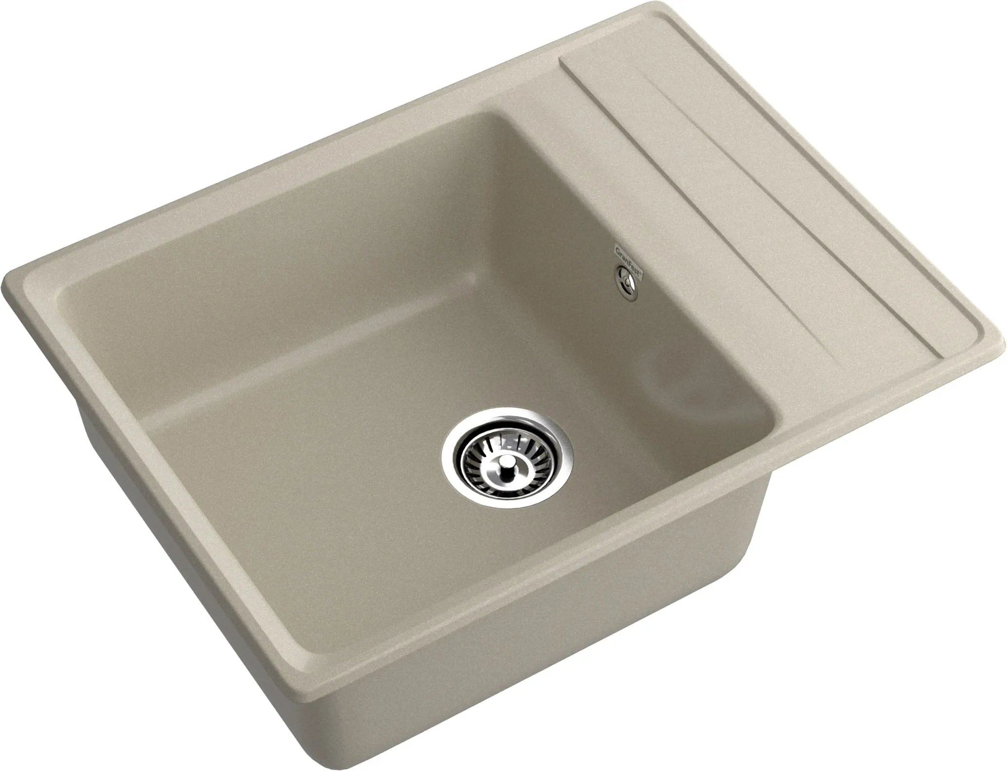 GRANFEST Мойка композит LEVEL, GF-LV-660L, чаш+кр 660*500, топаз