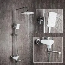 Душевая система белый/хром FRAP F2458