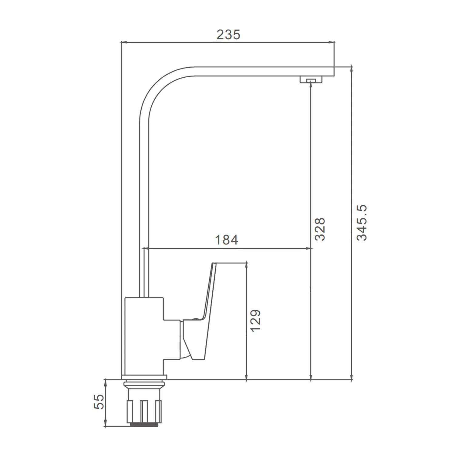 Смеситель Prohanss для кухни