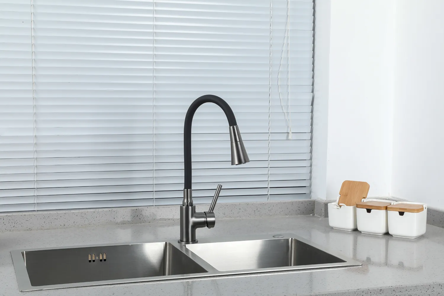 Смеситель для кухни оружейная сталь FRAP F4044-9