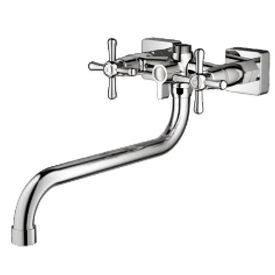 Смеситель Prohanss P10.22 для ванны и душа вентильный поворотный излив 30 см, хром