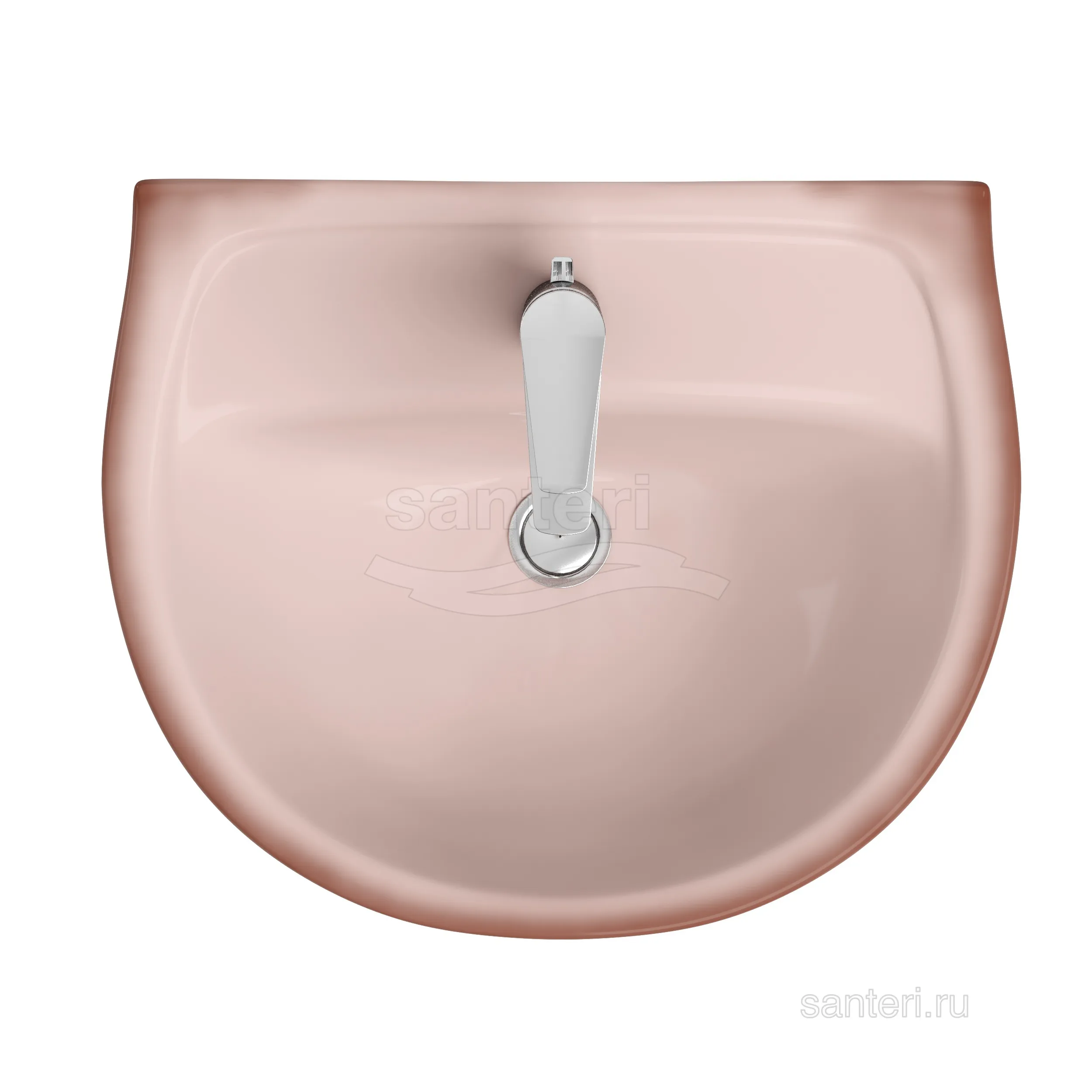 Раковина Santeri Версия с переливом декор бежевый 131115S0711B0 в магазинах СантехГид