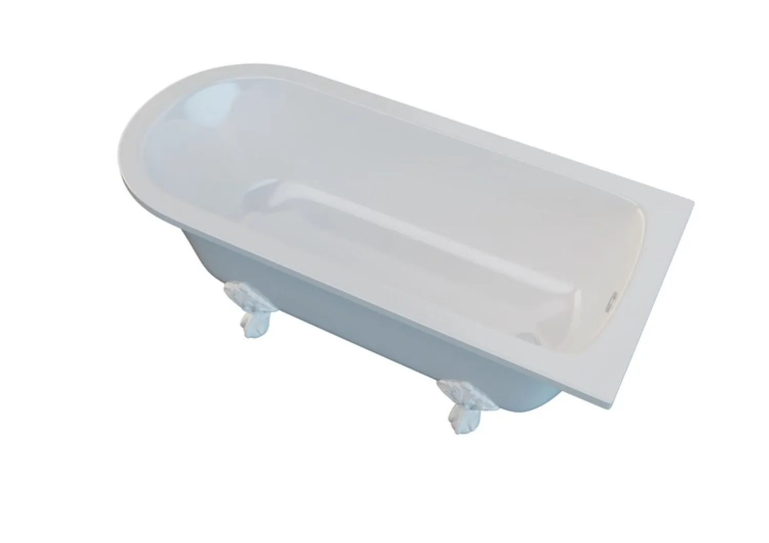 Ванна РЕТРО пустая, литой мрамор 1700х750