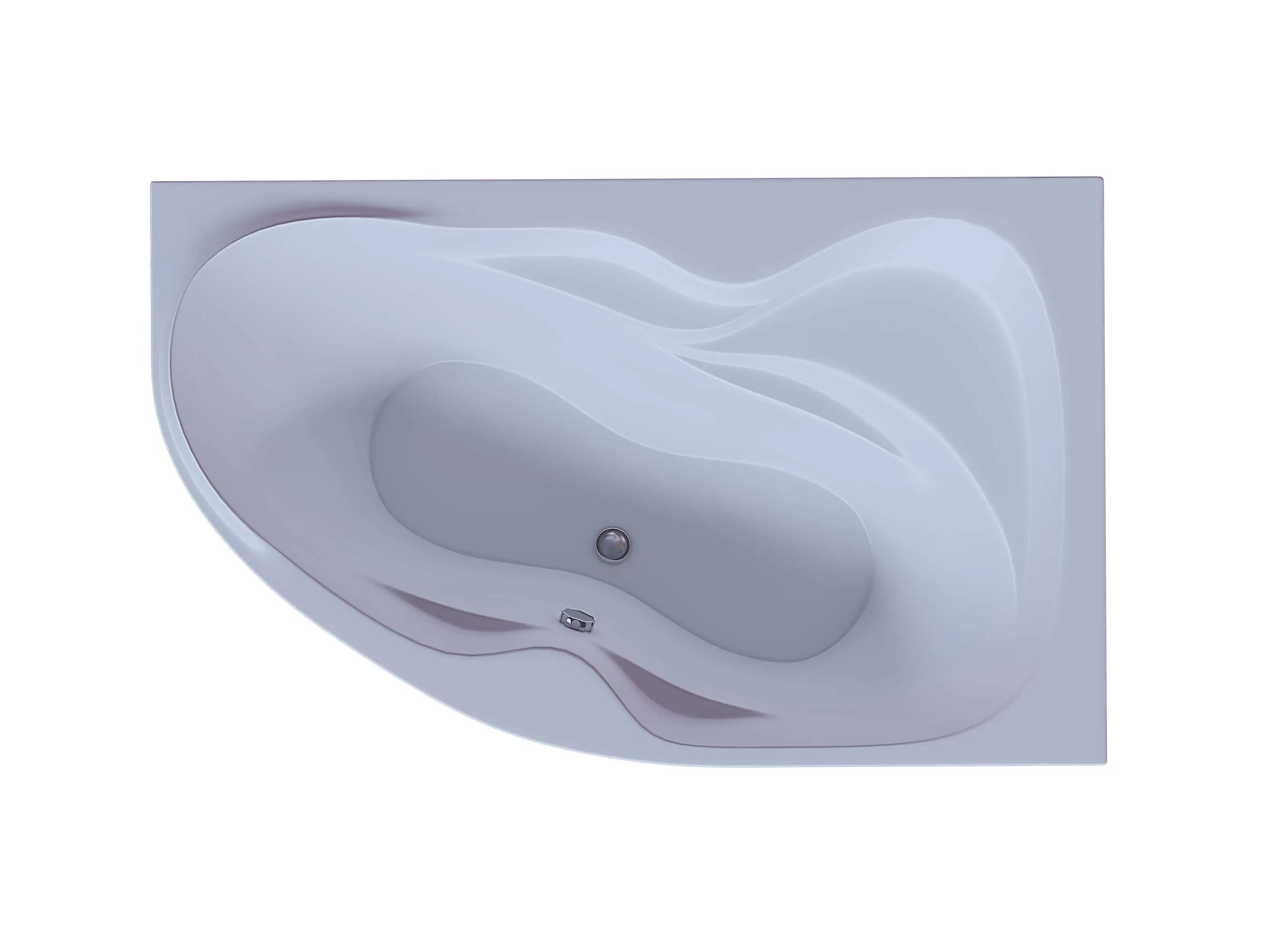 Акриловая ванна Aquatek Вега 170x105 асимметричная, правая, с каркасом и экраном, без гидромассажа