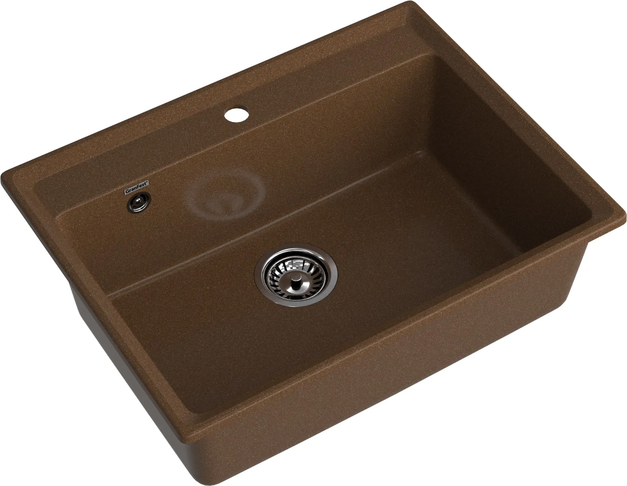 GRANFEST Мойка композит  LEVEL, GF-LV-660, чаша 660*500, терракот