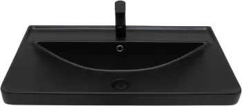 Раковина Aquanet Ирис 80 черная матовая