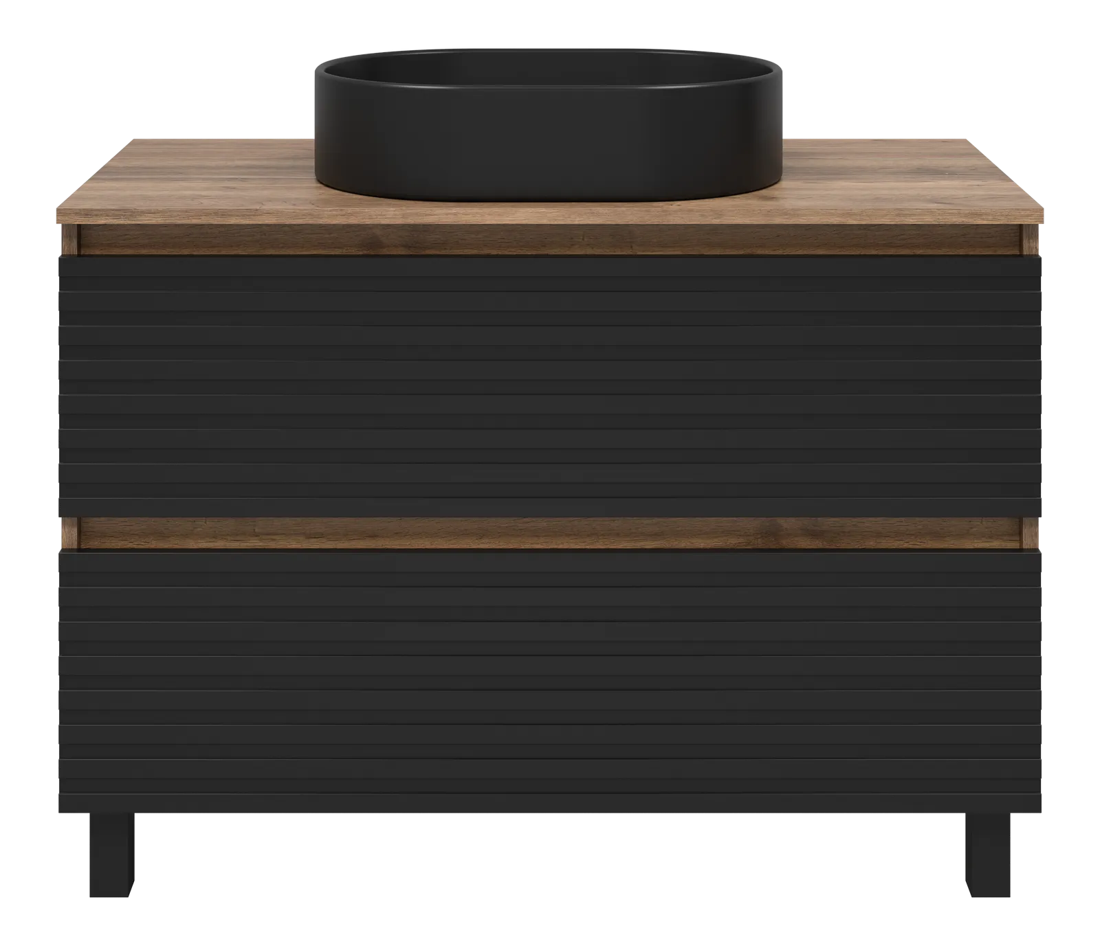 DAKOTA -Тумба 100 см напольная 2 ящ. + раковина