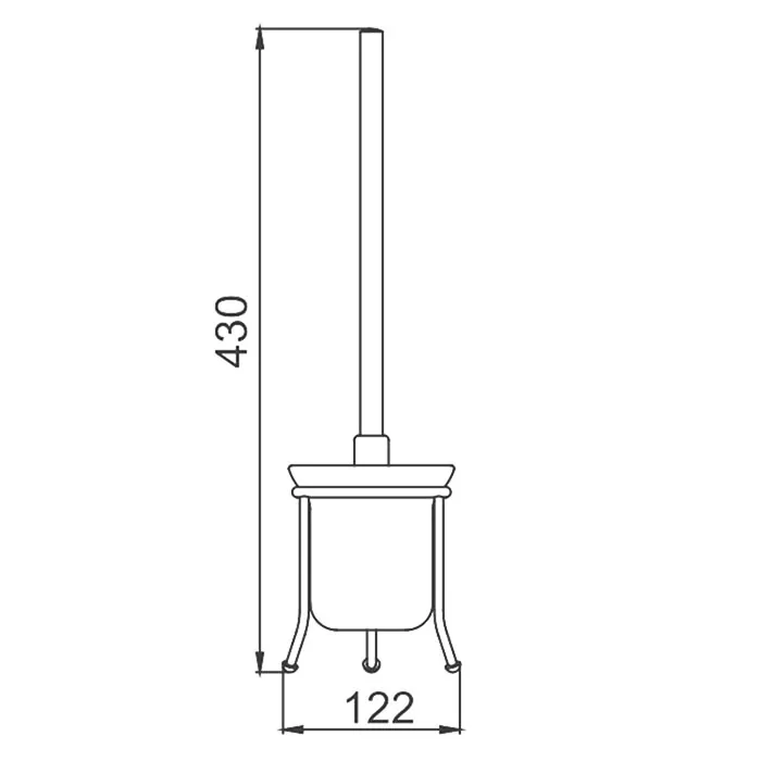 Ершик напольный туалетный FRAP F905