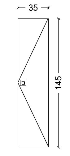 Пенал LUCIDO Светлое золото 304801