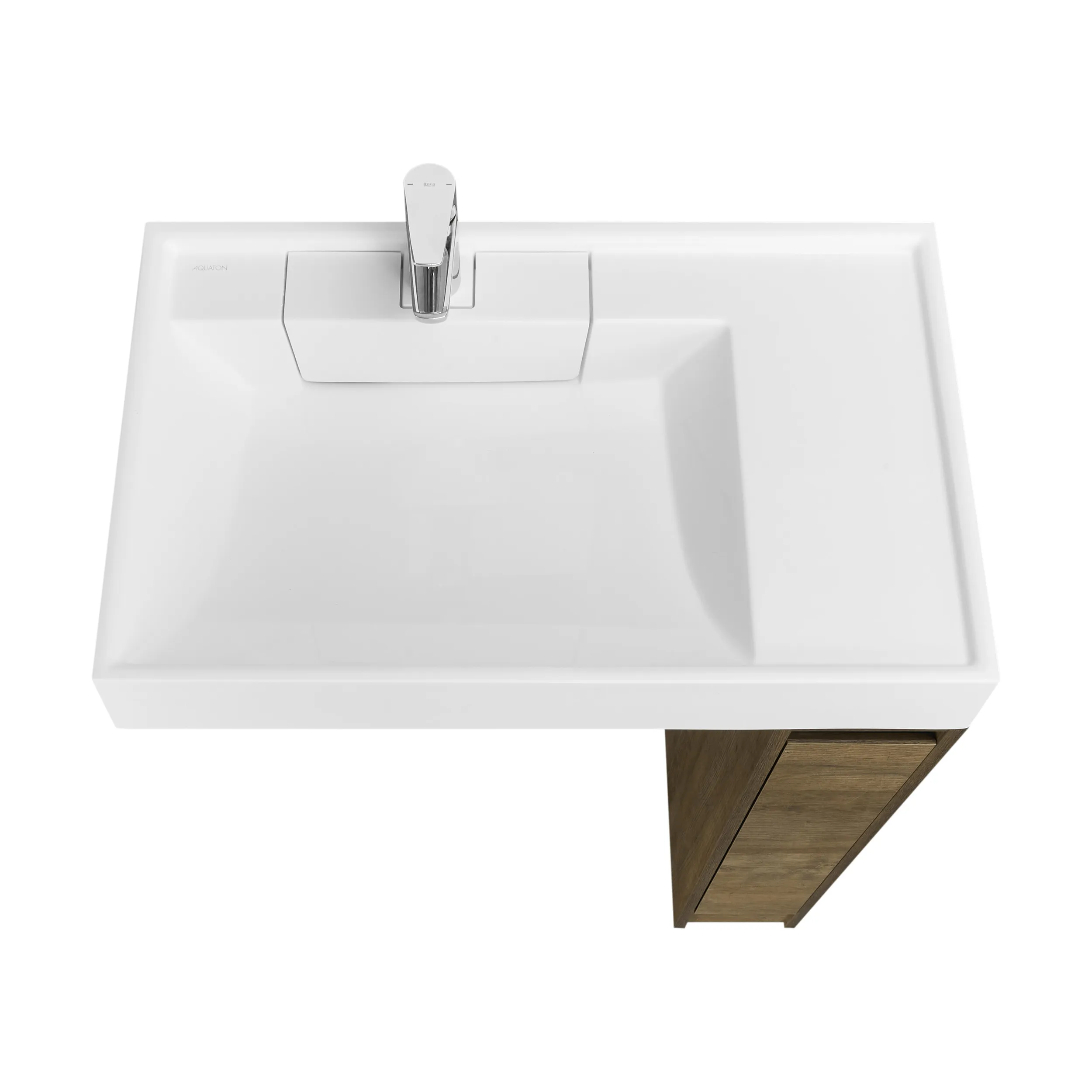 Корпус тумбы под раковину AQUATON Лондри 20 Дуб Кантри без фасада 1A267101LHDY0