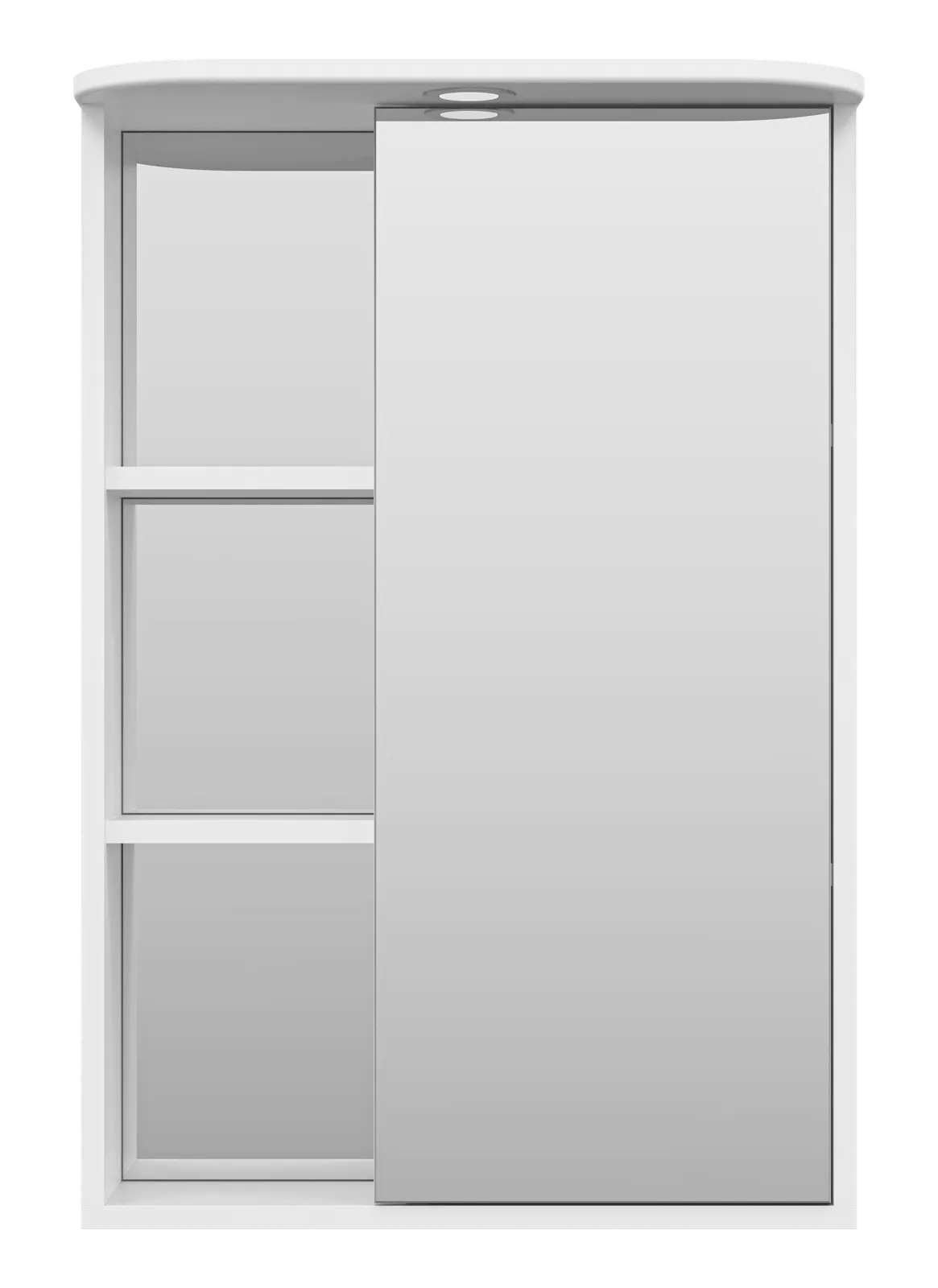 Зеркало-шкаф Венера - 55 прав. со светом белое