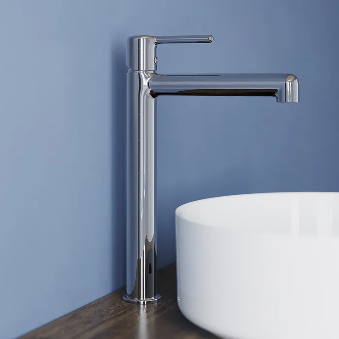 Cмеситель для настольного умывальника, хром, Aiger, IDDIS, AIGSB01i01