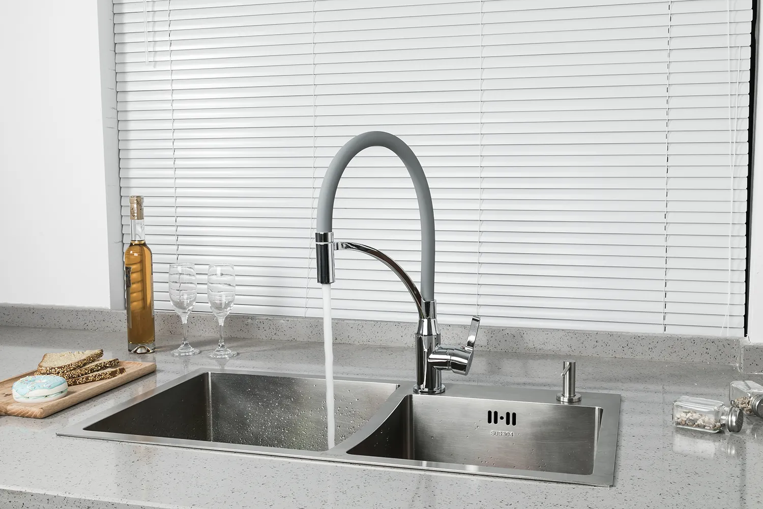 Смеситель для кухни хром FRAP F4552