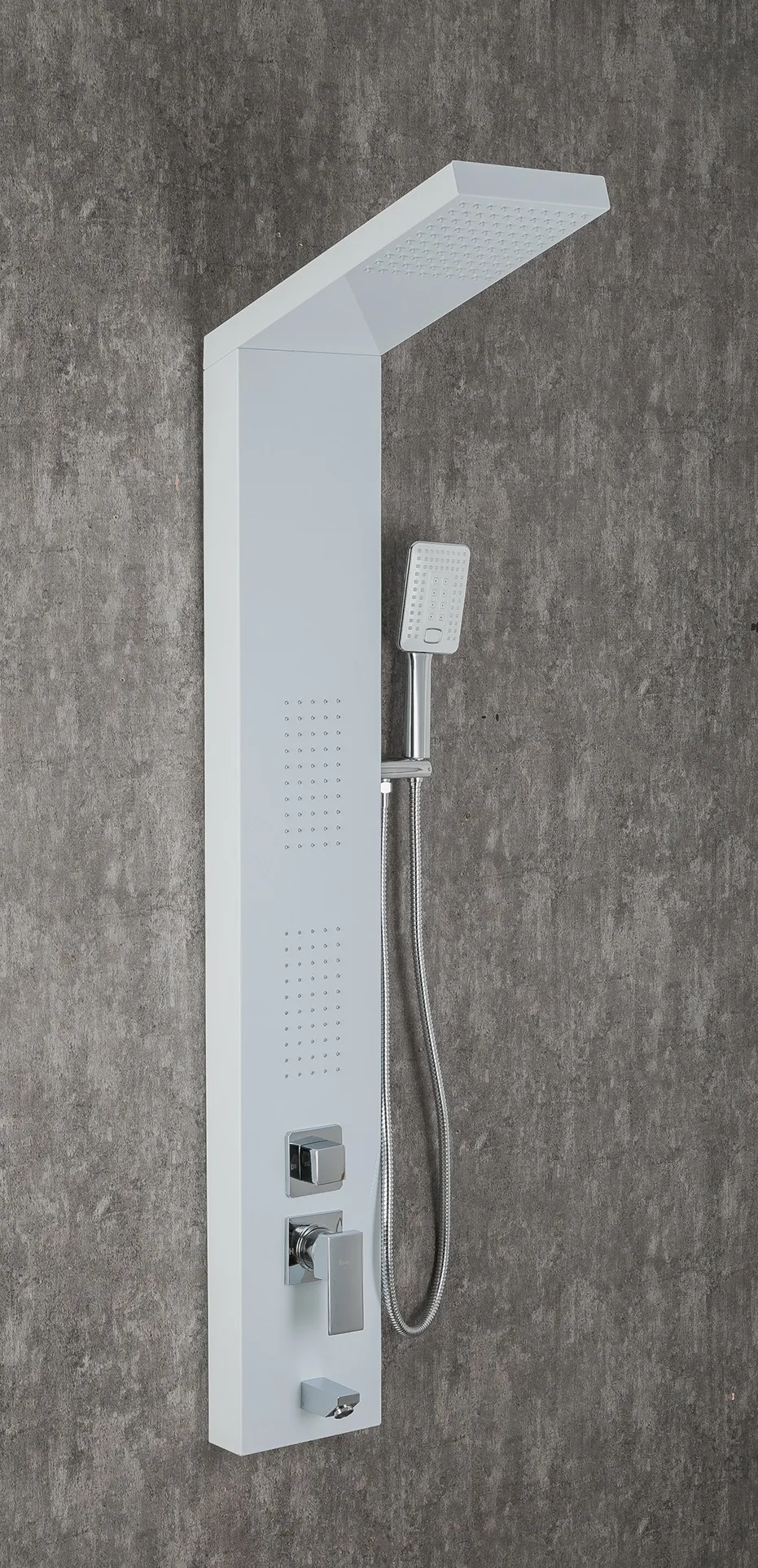 Душевая панель белый хром FRAP F24005-8