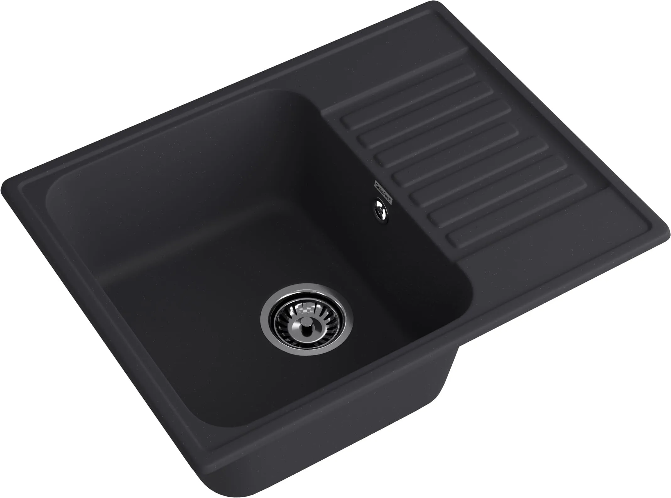 GranFest QUARZ (ECO-13) Мойка чаша+кр 620*480 (черный)