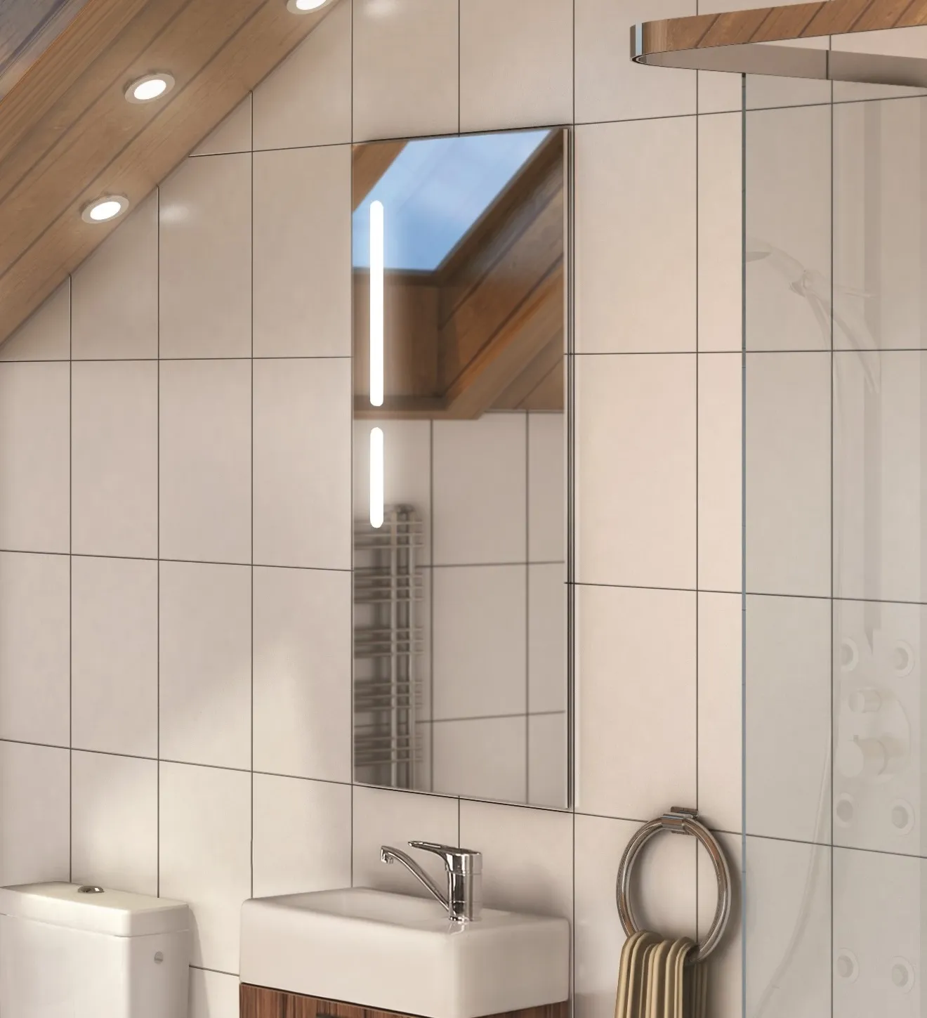 Зеркало AQUATON Эклипс 46 с подсветкой () 1A129002EK010