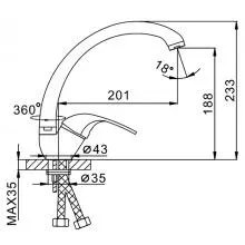 Смеситель для кухни FRAP F4102-2