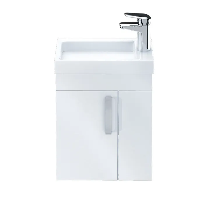 Тумба с умывальником, 40 см, подвесная, полки справа, TORR, IDDIS, TOR40WRi95K