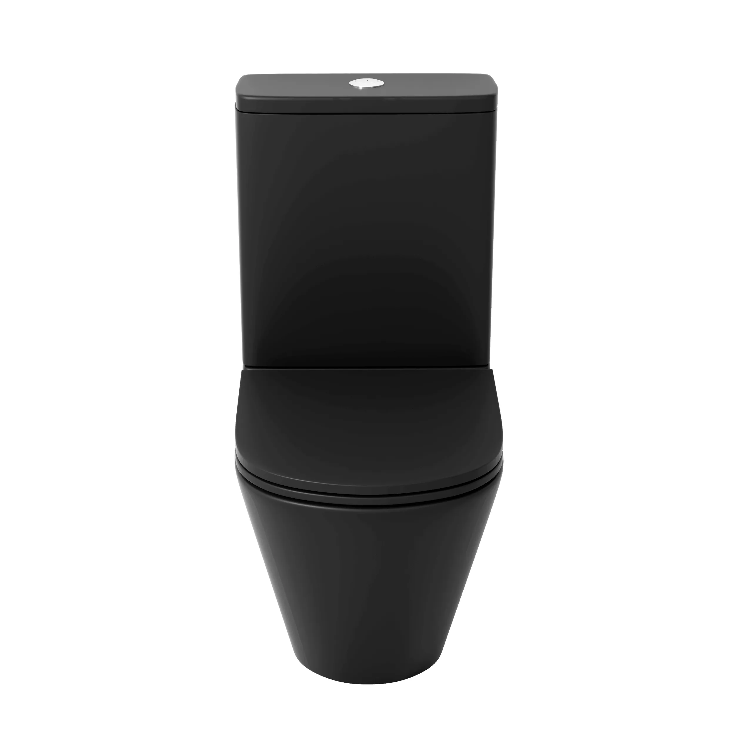 Унитаз напольный Grossman (605х380х825) безободковый,черный матовый с тонкой крышкой,мик GR-4450BMSQ